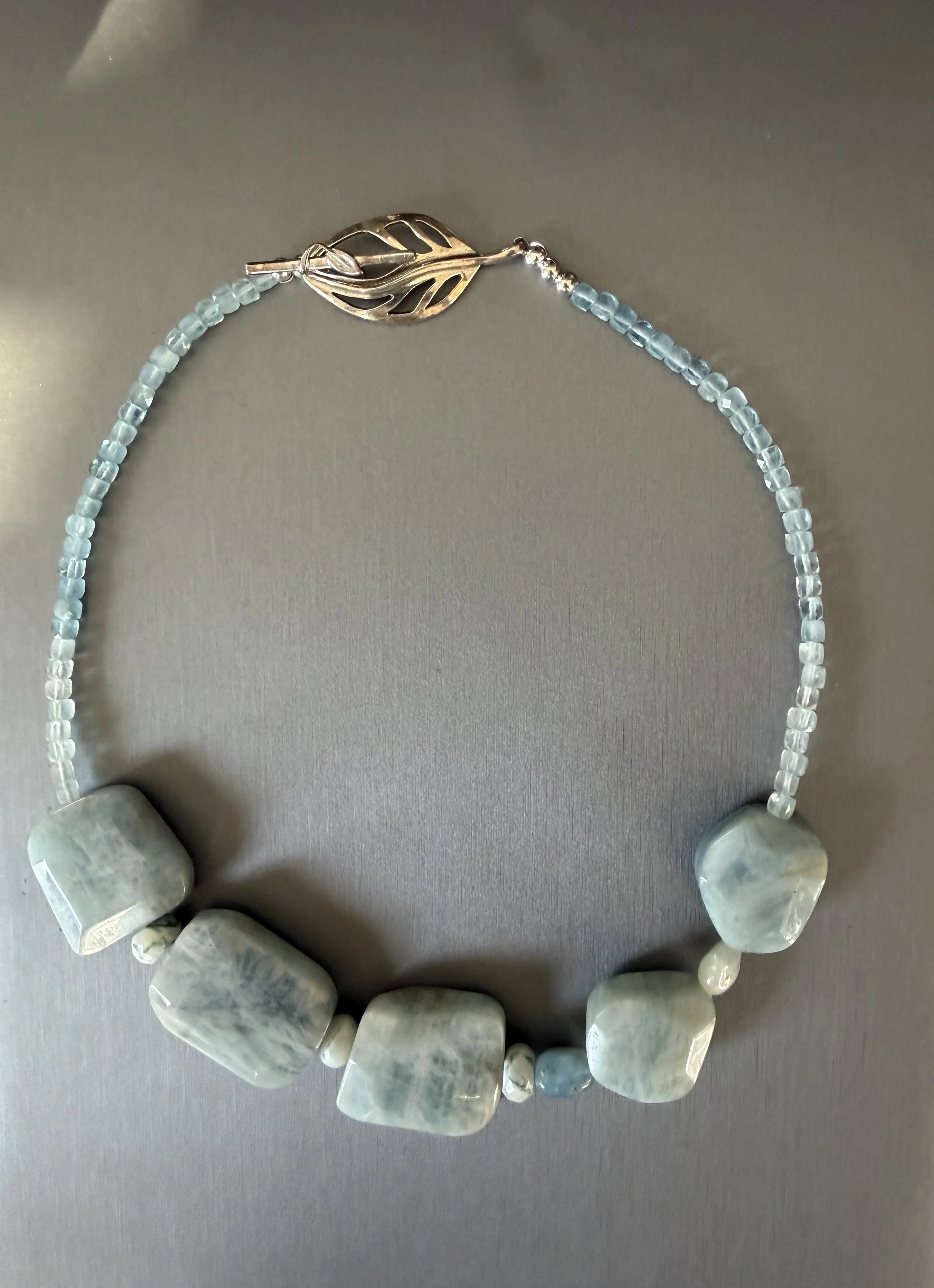Aquamarine Beaded Neklace