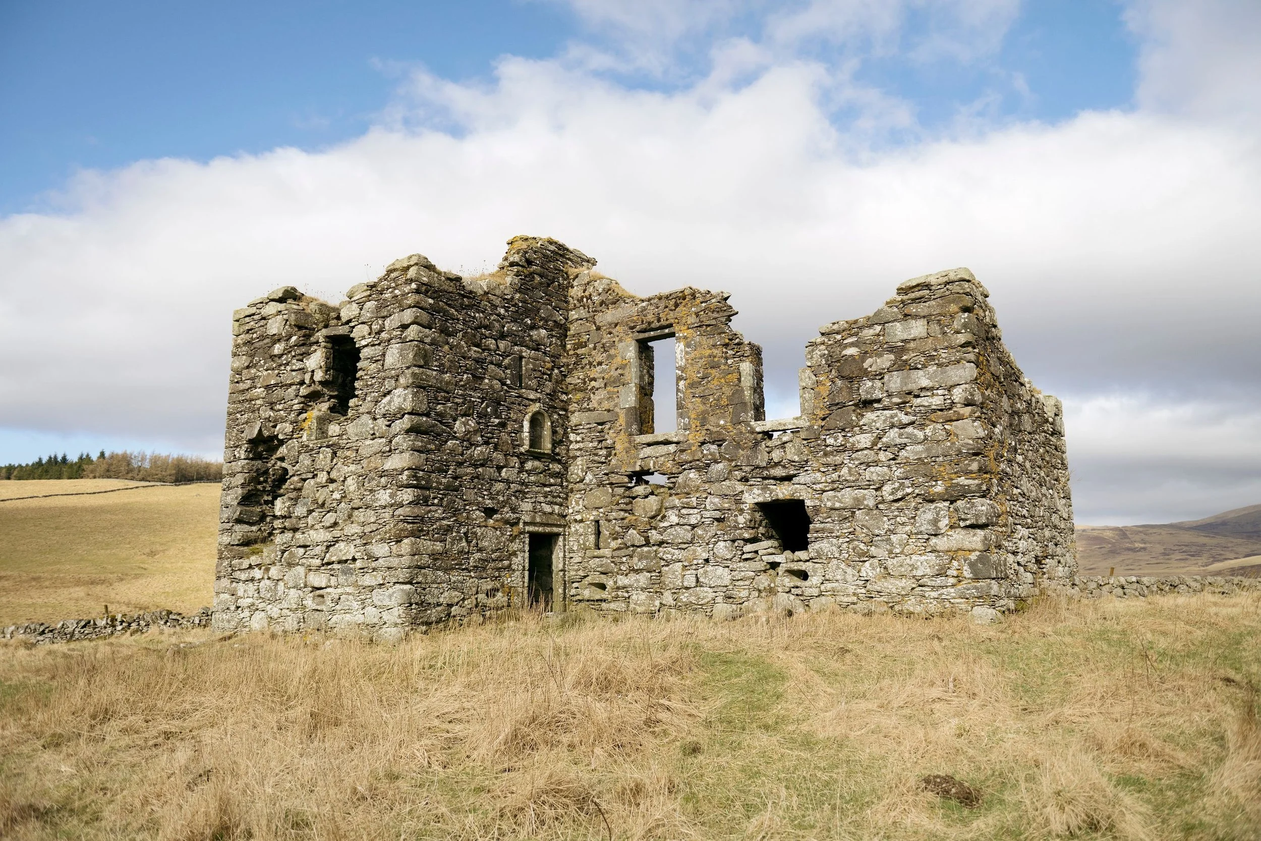 Inside Castle Ramparts Inside Castle Ruins