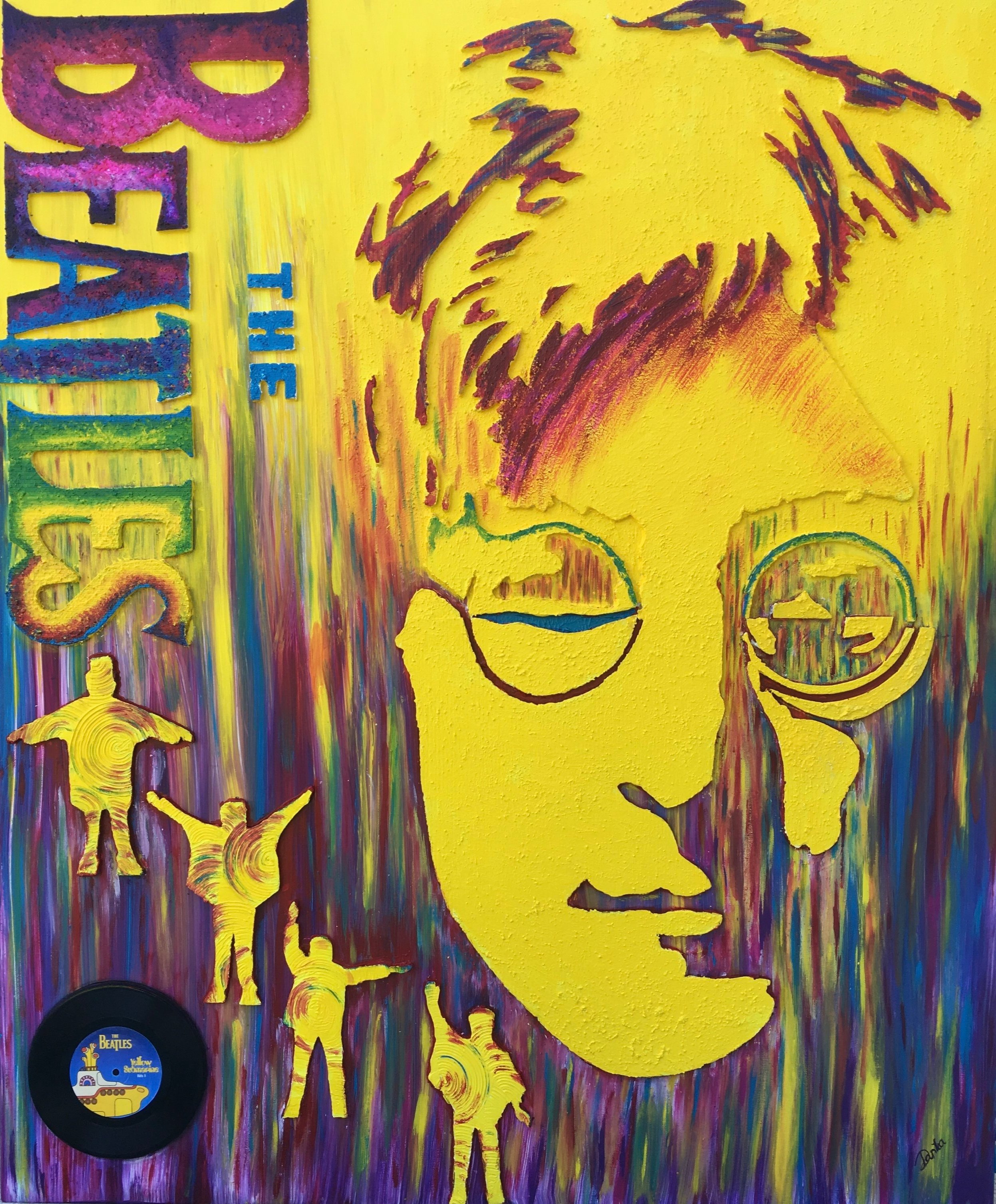 Beatles
100x120 Mischtechnik im Privatbesitz
