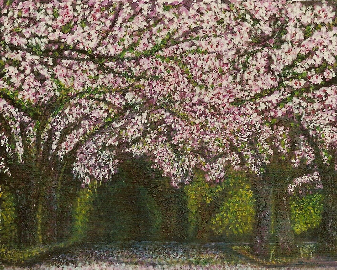 Jahreszeiten Frühling
40x50 Öl im Privatbesitz