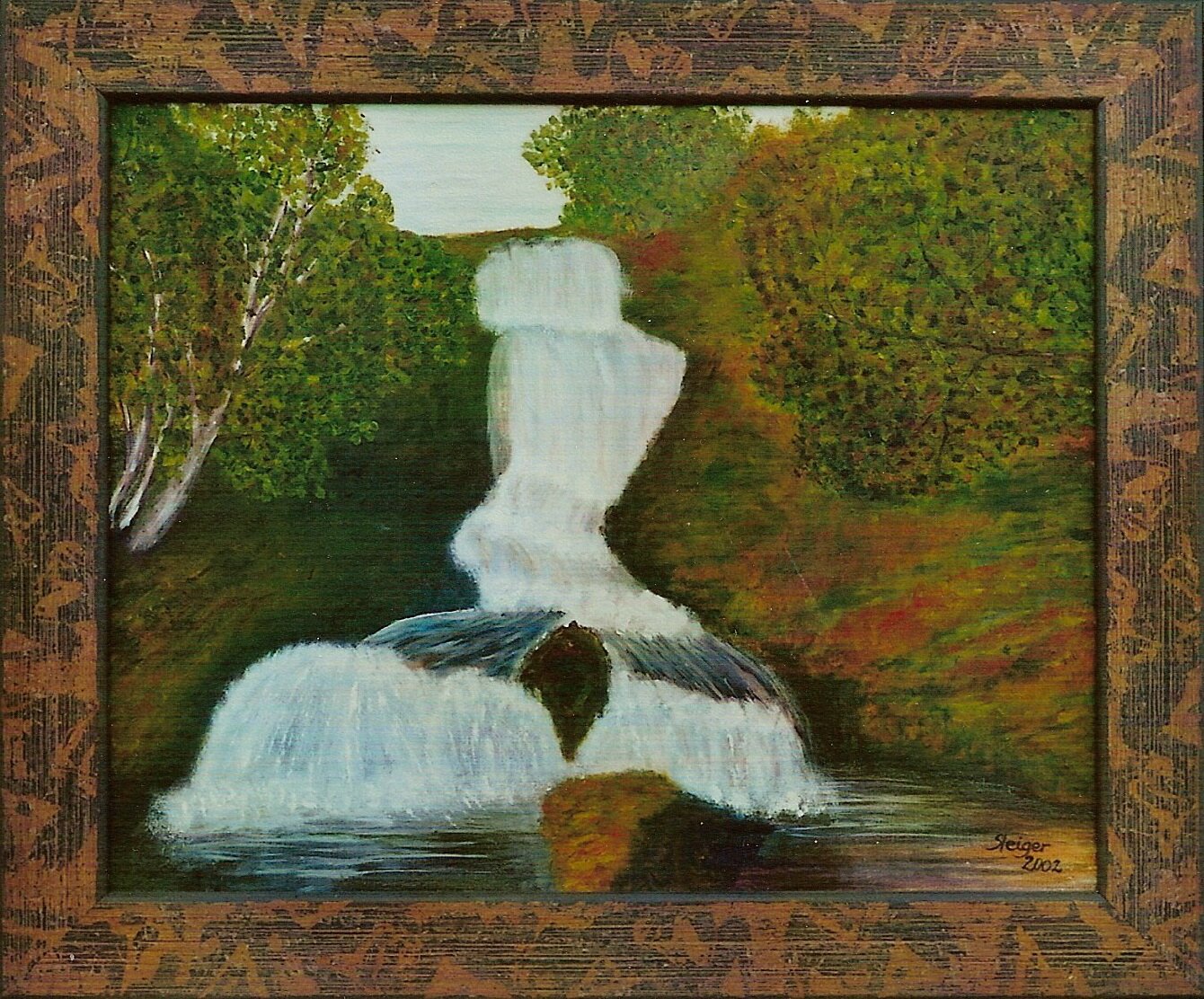 Wasserfall
40x50 Öl im Privatbesitz