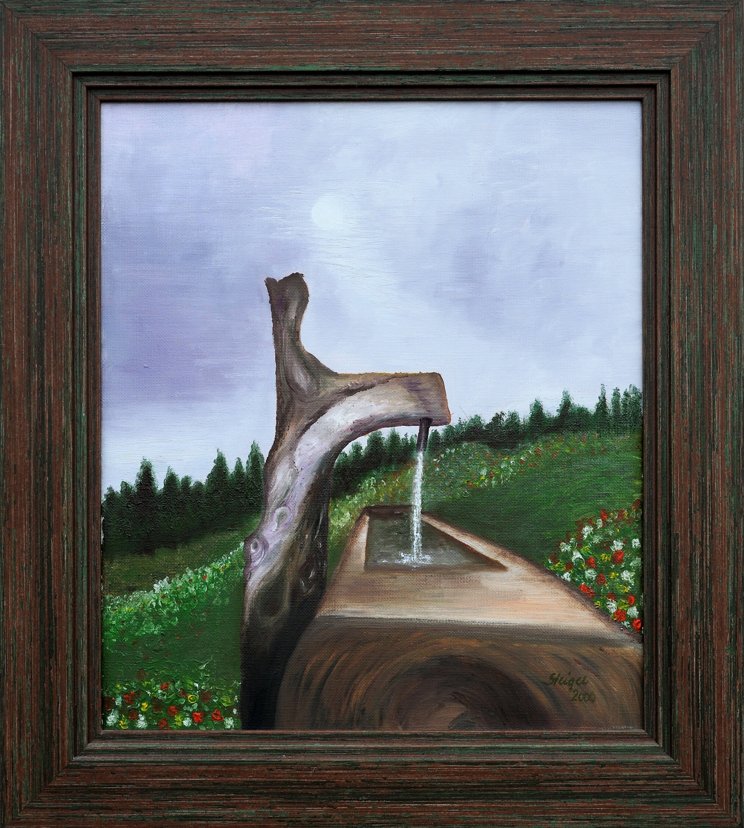 Alpenbrunnen
20x30 Öl