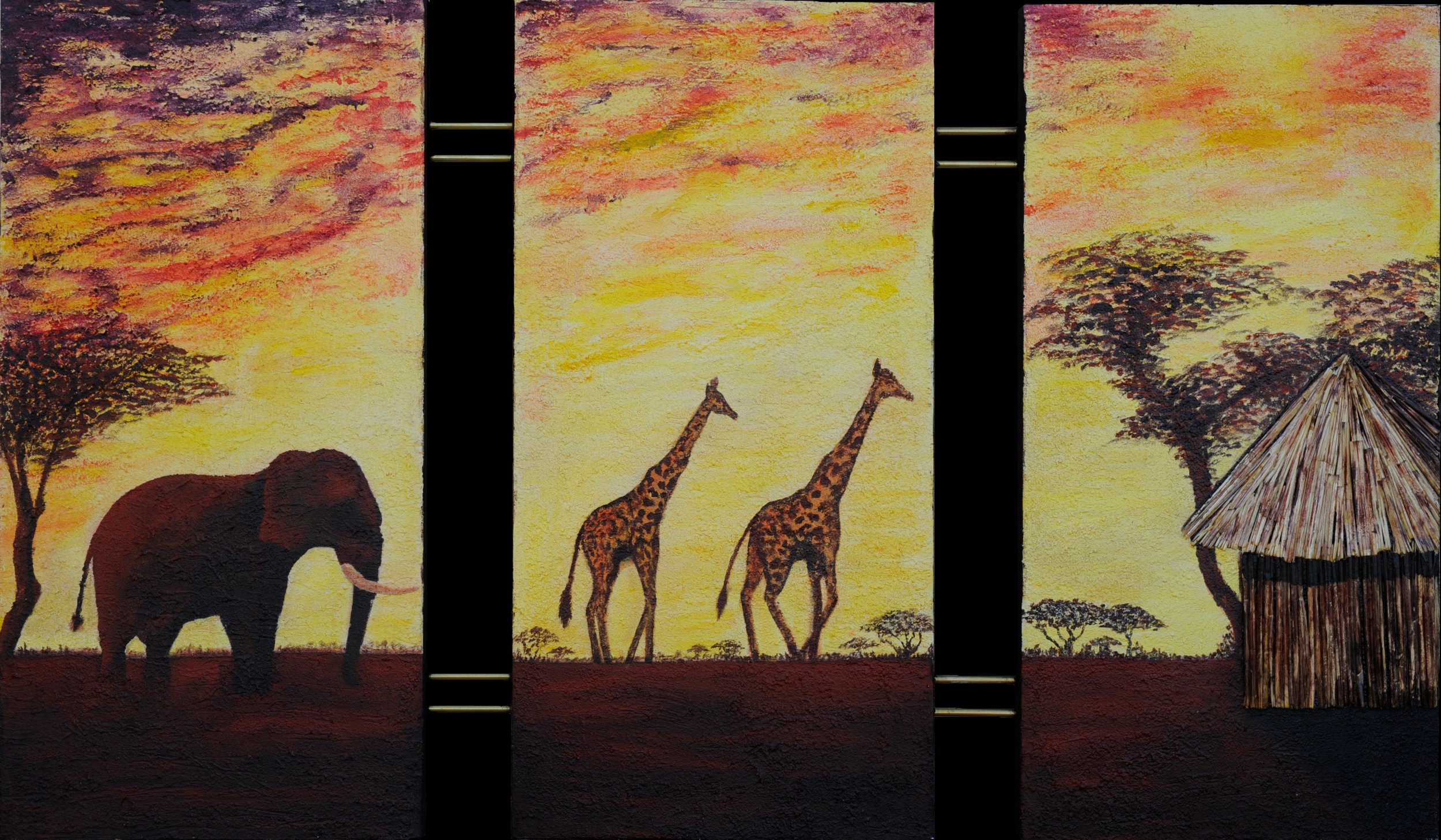 Afrika
80x120 Mischtechnik im Privatbesitz
