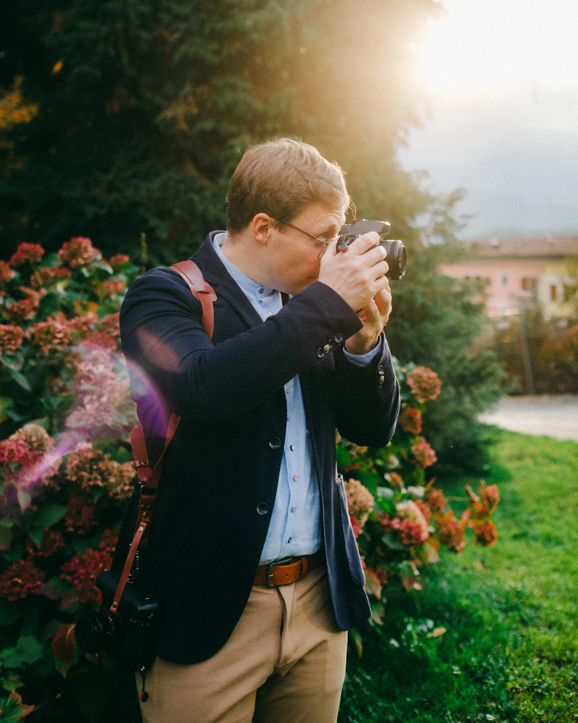 Ritratto di Christian Piffer, fotografo professionista a Trento