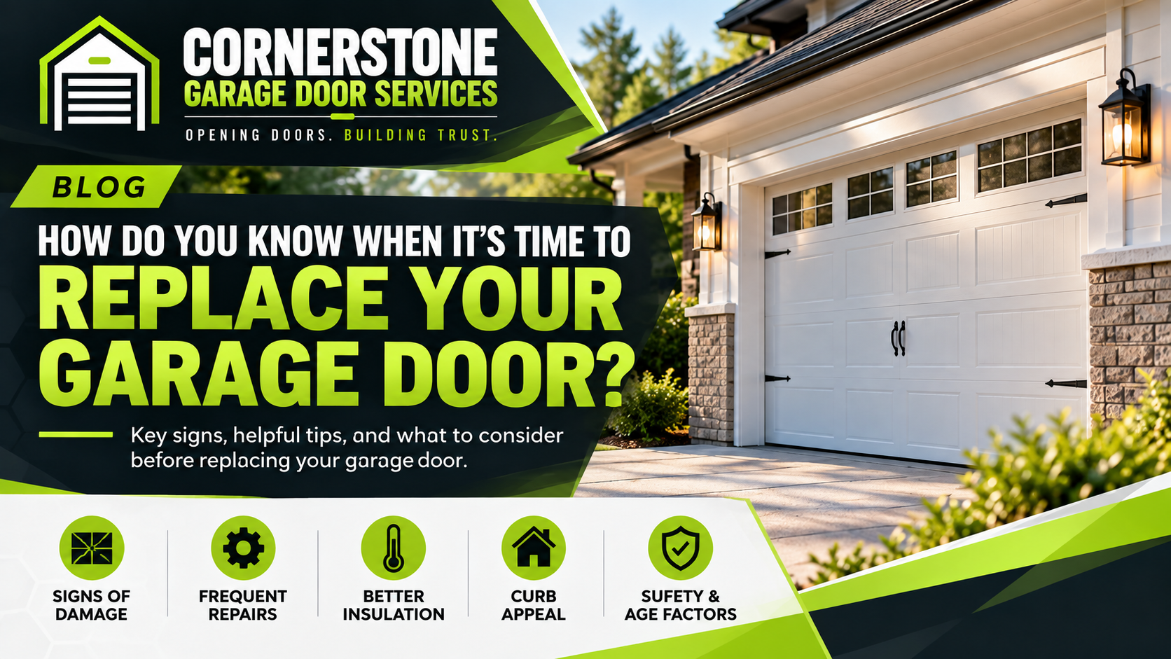 How Do You Know When It’s Time to Replace Your Garage Door?