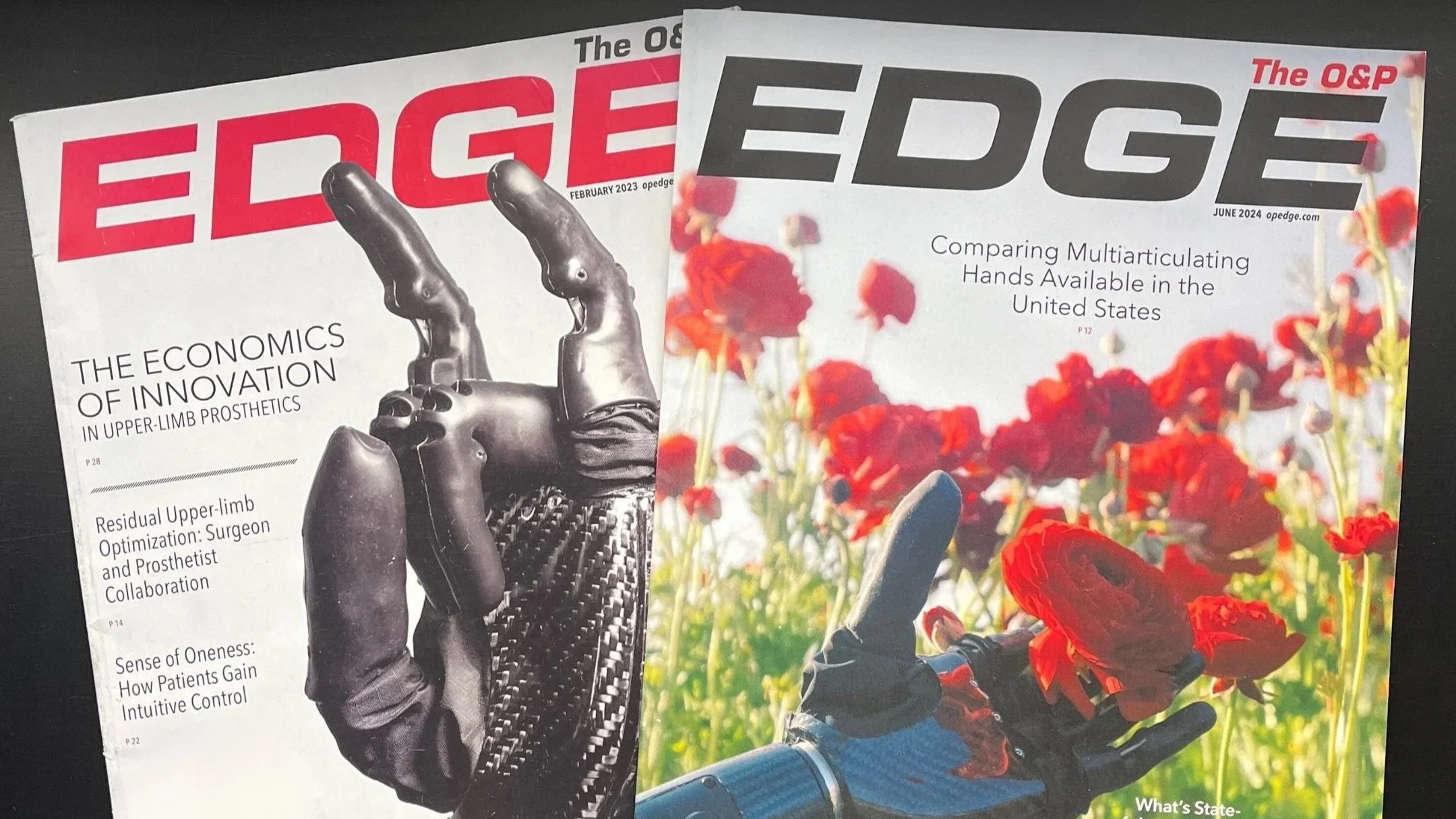 PSYONIC Makes the Cover of The O&amp;P Edge… Again!