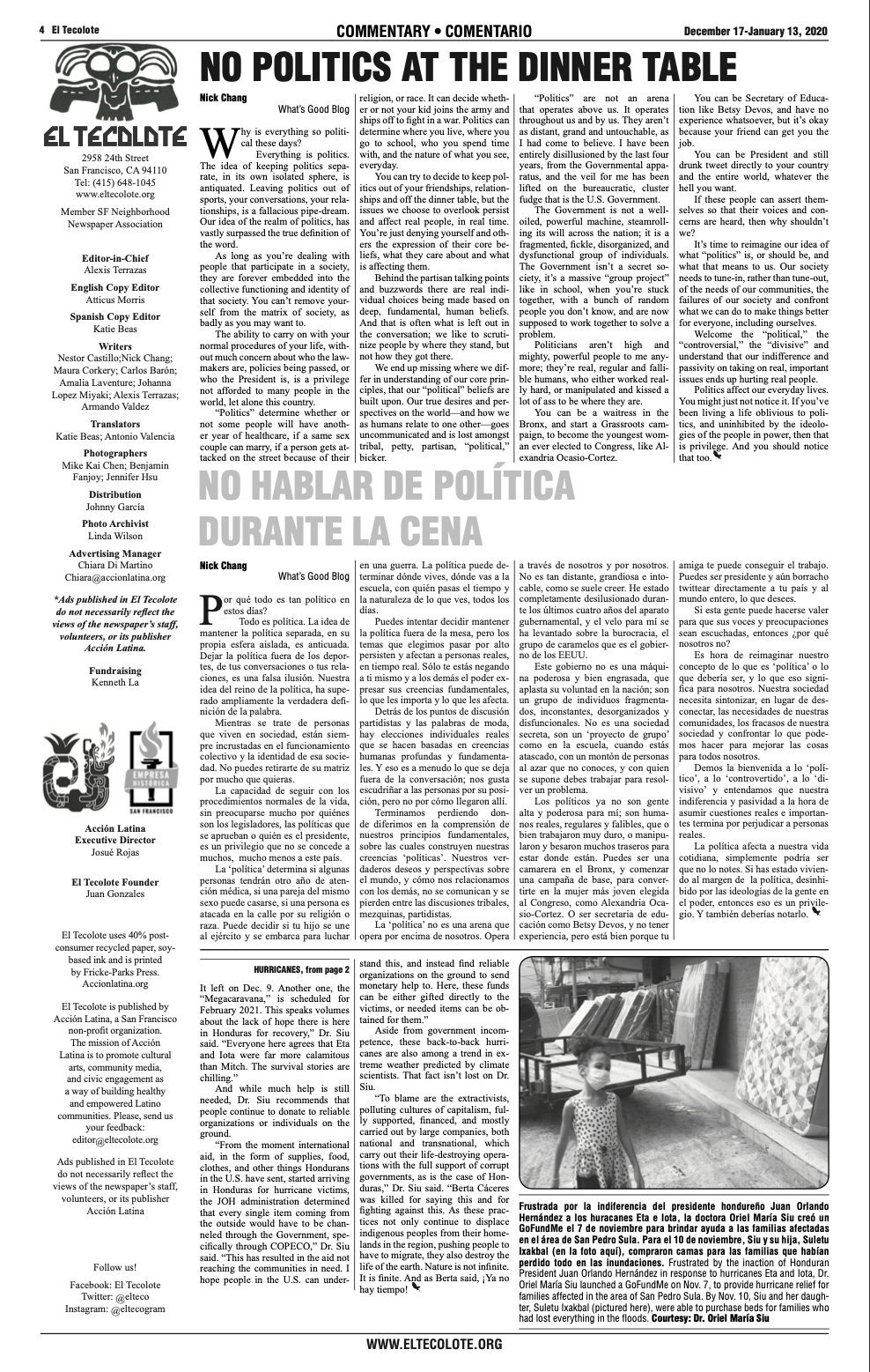 No Politics At The Dinner Table