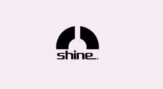 Logotipo de la marca 'shine' en color negro sobre fondo claro.