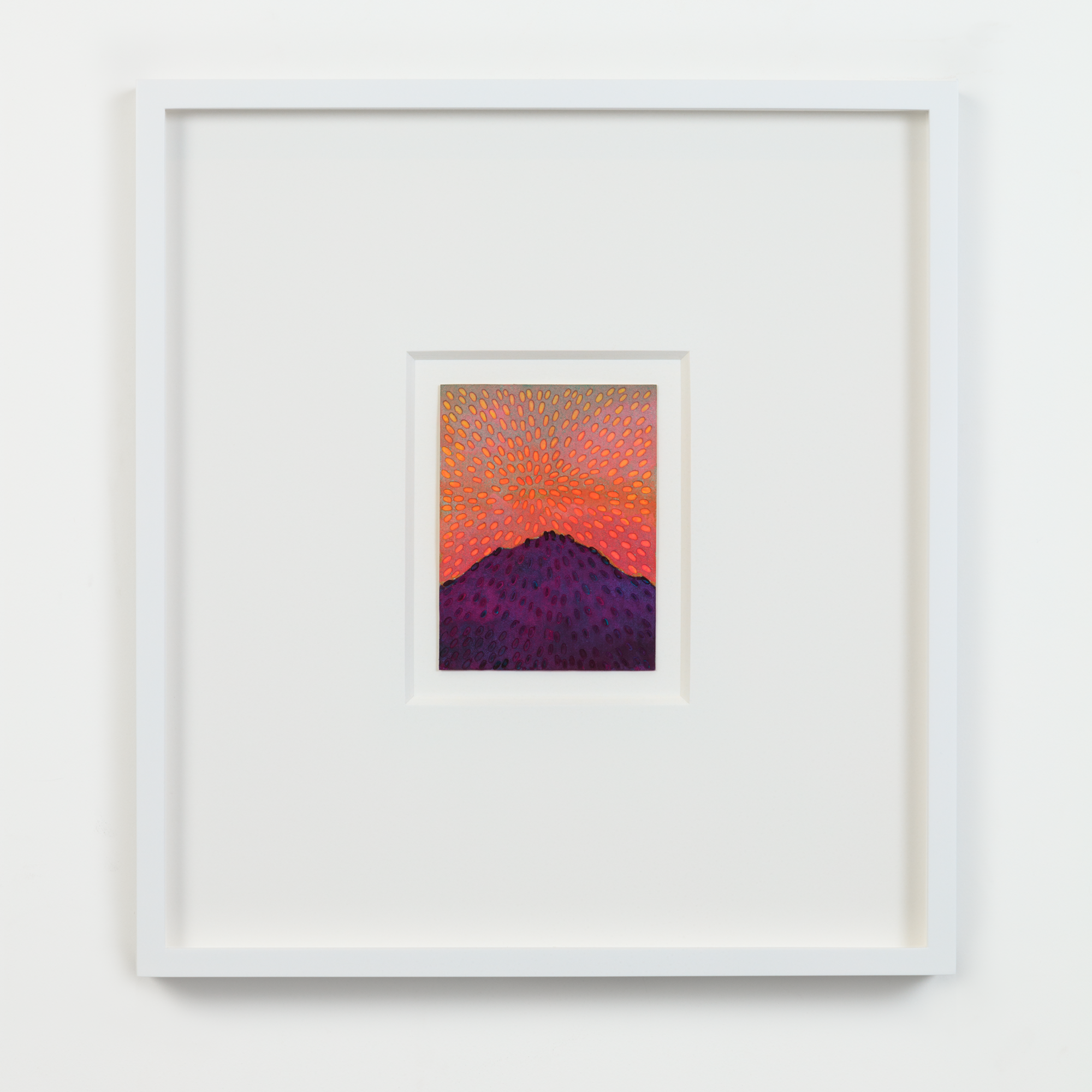 Jennifer Guidi, "Dusk Dawn," hand painted laser cut sandpaper and paper mount. Produced directly with the artist for Exhibition A. 