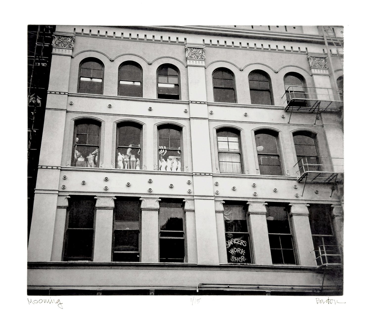 Mooning, photogravure, 9.75 x 10.625 inches