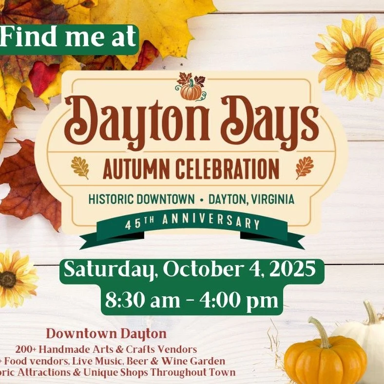 Looking forward to being a part of Dayton Days tomorrow from 8:30-4:00! The weather looks perfect, so come on out and enjoy the day with over 200 craft and food vendors, live music and more! 🌻🍁🎶🌞