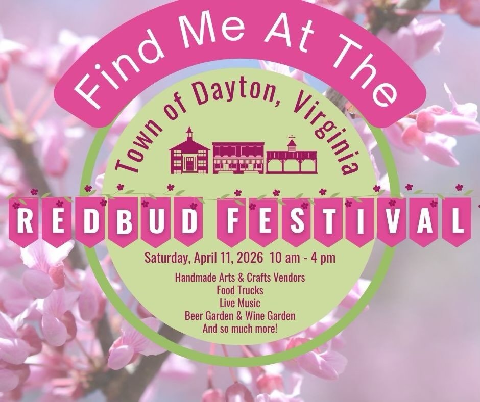 🌼🌷🌸It&rsquo;s going to be a beautiful day! Come out and see us at the Redbud Festival 10 to 4🌸🪻🌷