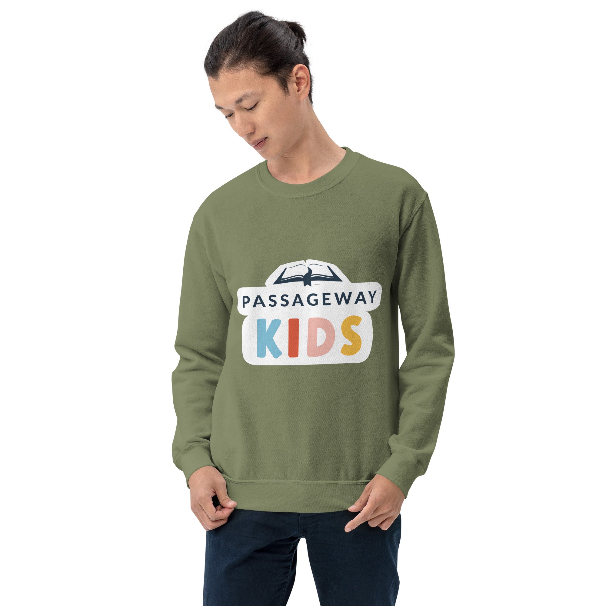 unisex-crew-neck-sweatshirt-military-green-front-6a402be47cedc.jpg