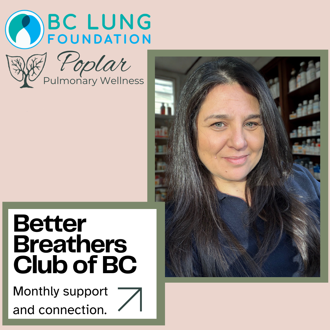 Better Breathers' Club of BC: December 2025. Clinical Pharmacist, Sura Alwarid