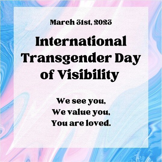 Happy International Transgender Day of Visibility! We wish every trans person a restorative day to themselves. We admire your unapologetic authenticity and resilience. Thank you for being you 🏳️&zwj;⚧️ 

#cios #transvisibility #comfortableinourskin 
