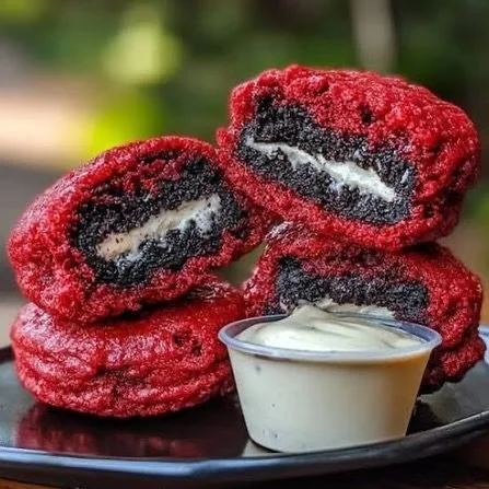 Red Velvet Oreos anyone? 🤤 

Topped with Powdered Sugar and served with a side of sweet cream cheese frosting! 

Available now, only in Hartford!
📍 1400 Park Street, inside @parkvillemarket 

#instagood #cteats #ctbites #eastlyme #dessert #foodie #