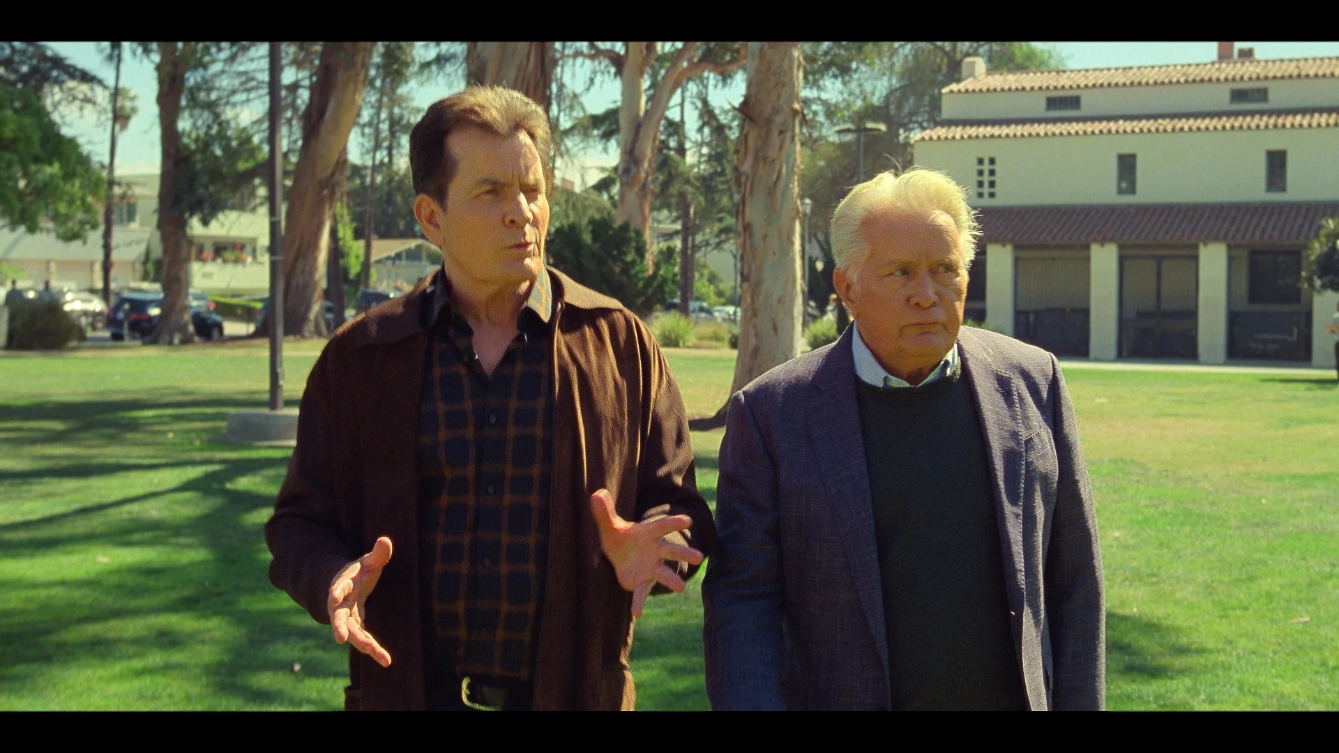 Charlie Sheen and Martin Sheen in Ramble On, first time together on-screen since Wall Street