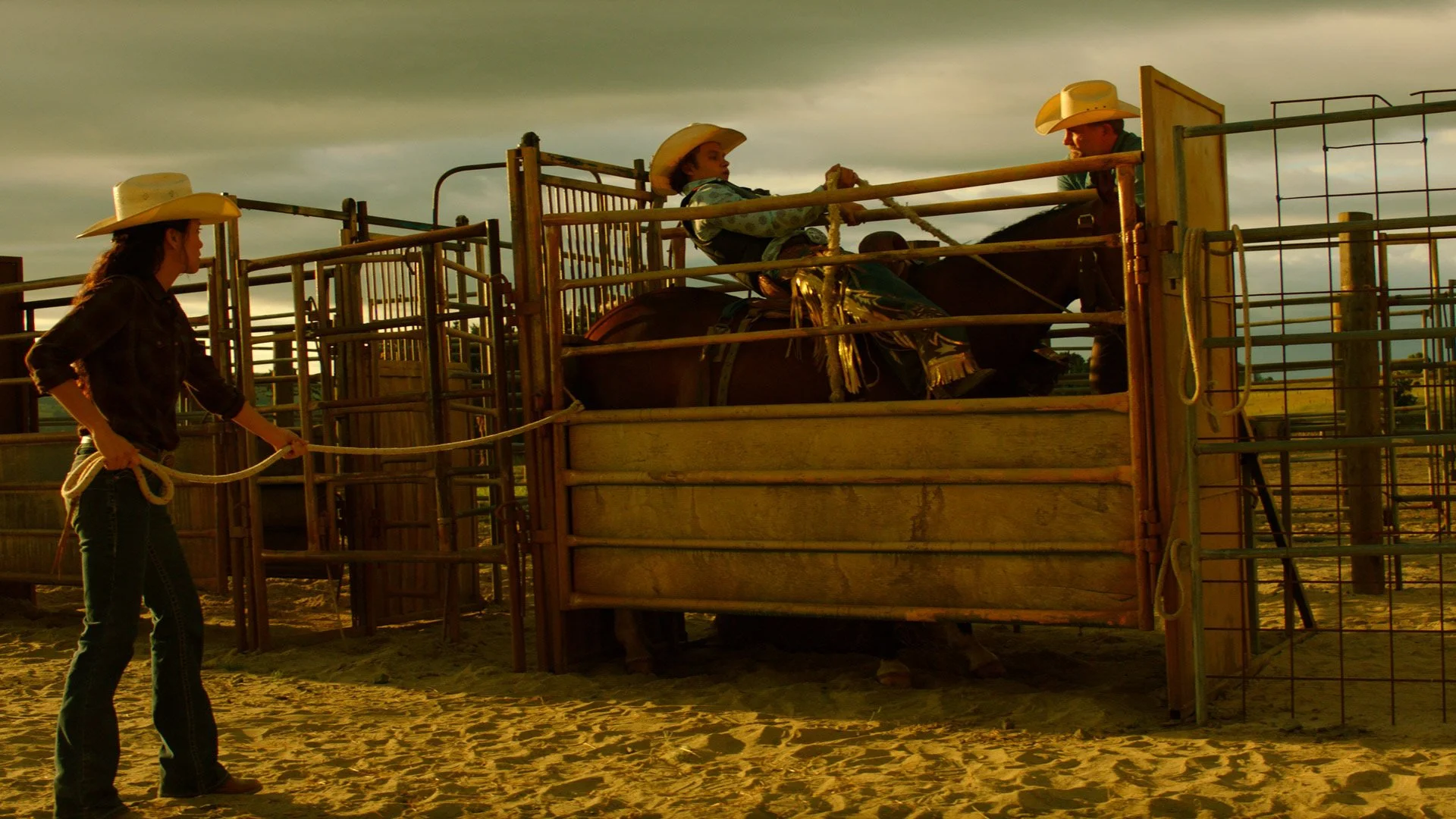Noah Le Gros and David Meunier in Breckman Rodeo for FX