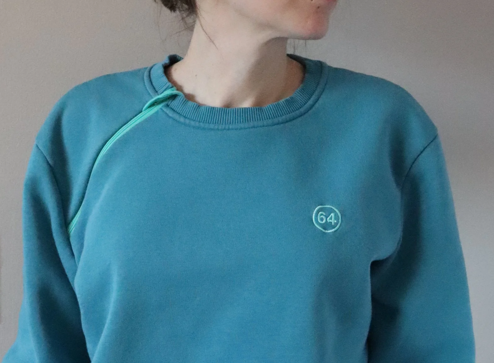 Port Access Chemotherapy Sweatshirt Adaptation