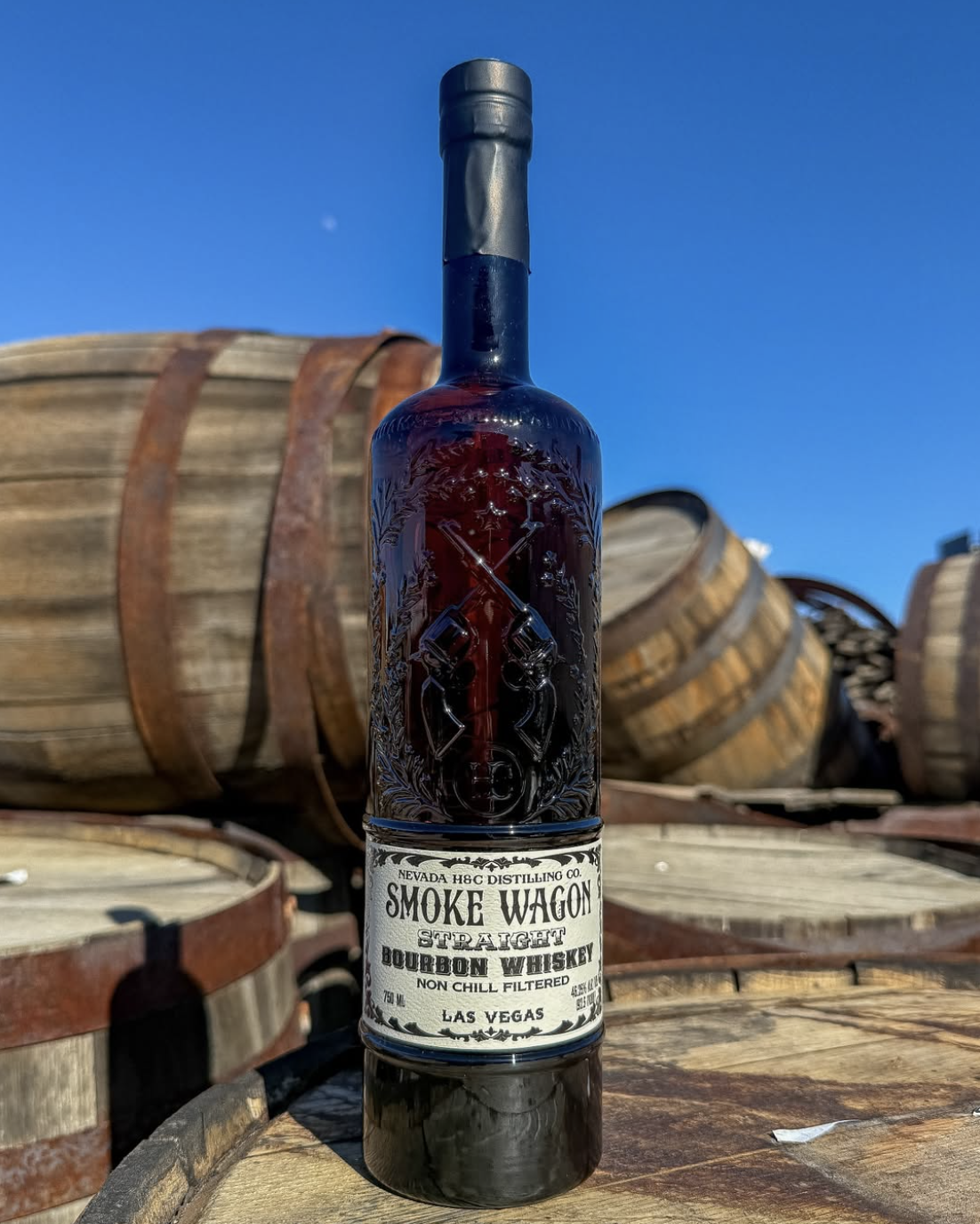 Smoke Wagon Whiskey Custom Bottle