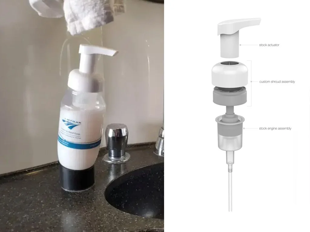 Transportation Lavatory Soap & Patented Tamper Resistant Pump