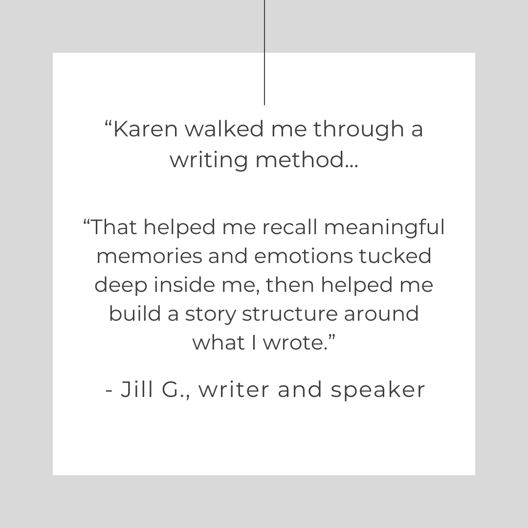 “If y get it going, take Karen's workshop. She provides a structured and supportive environment for your ideas to flow. I feel motivated to continue, like an archeologis copy.png