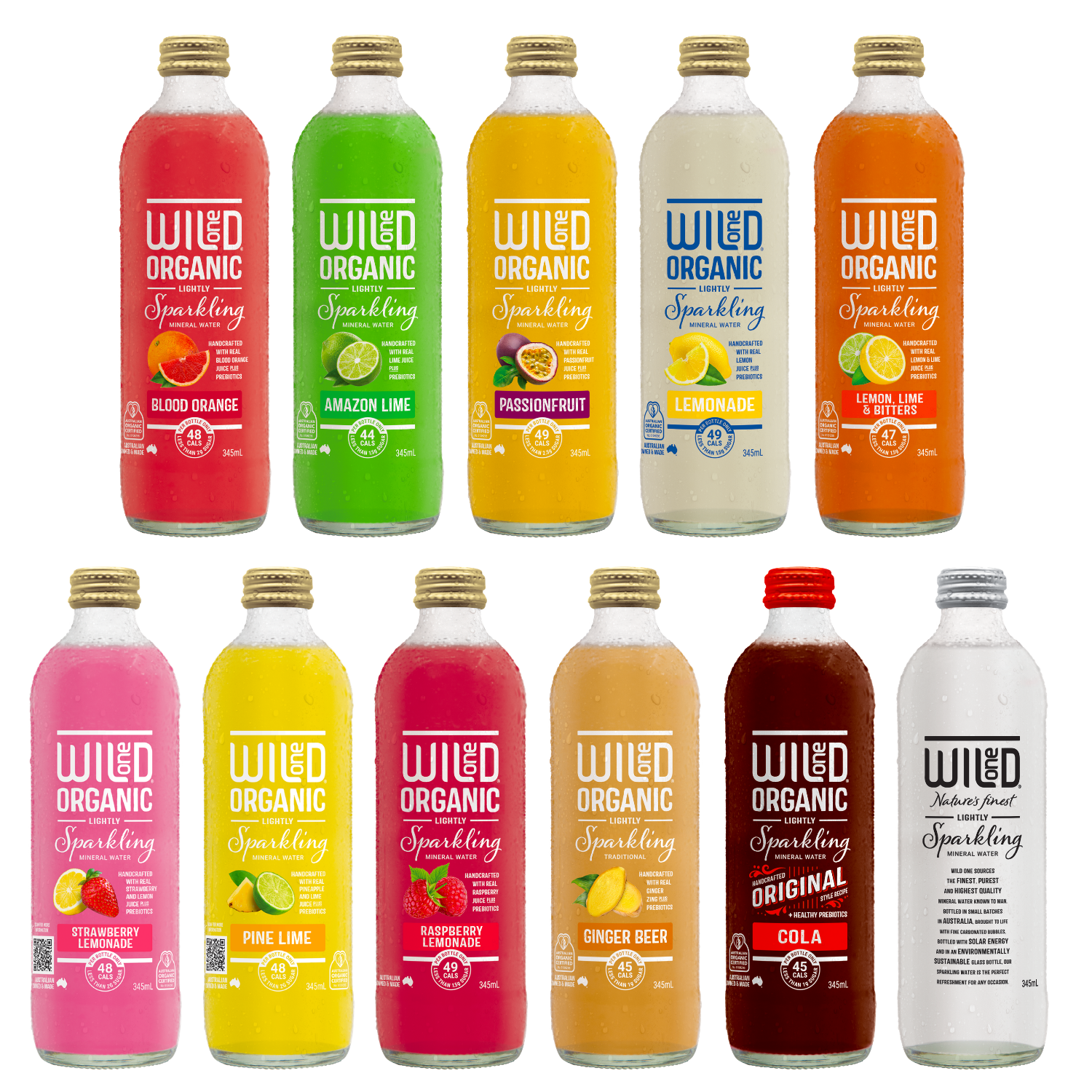 Mixed Box Organic Sparkling Mineral Water 12 x 345ml