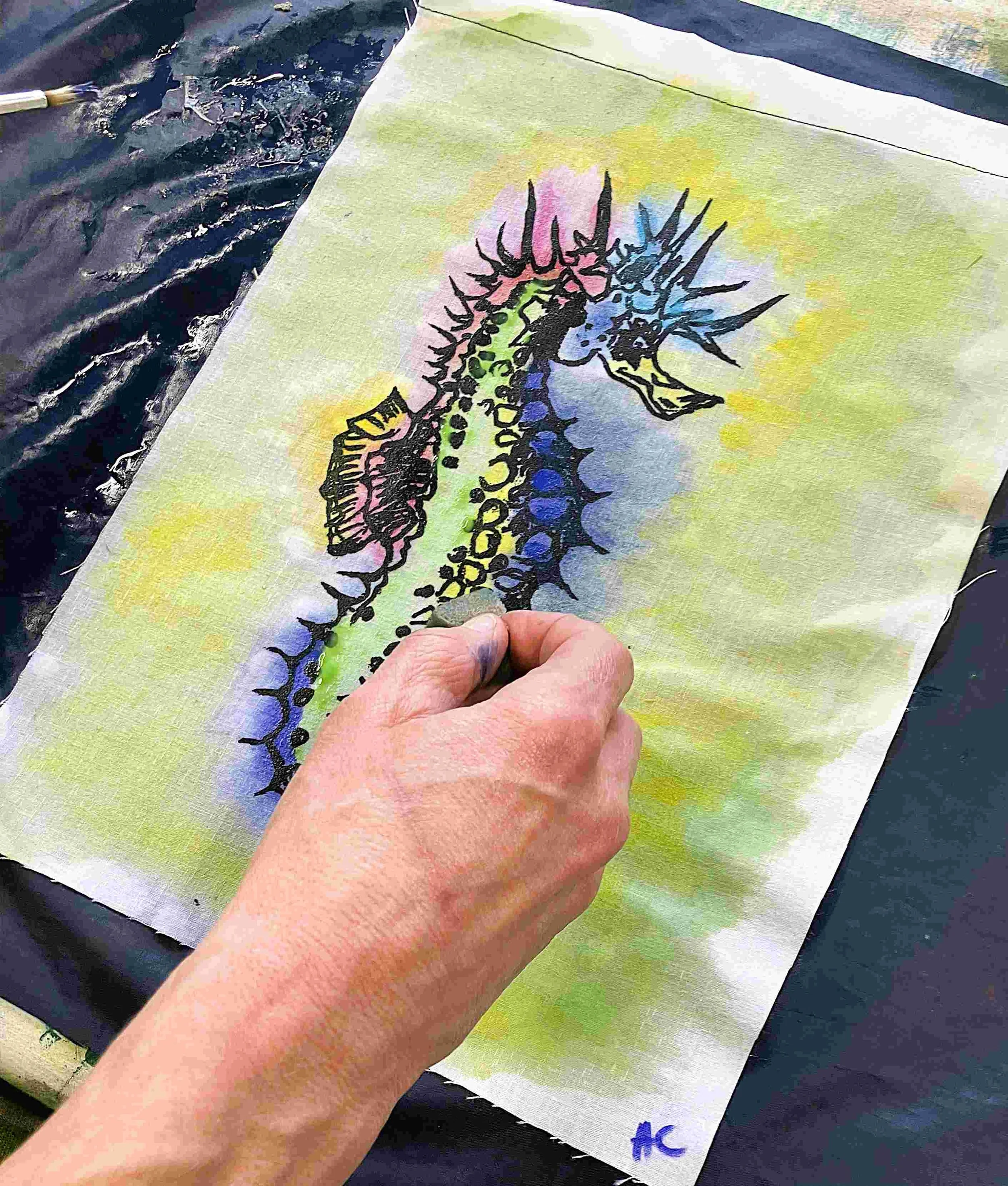 Ocean Printing Class for Adults