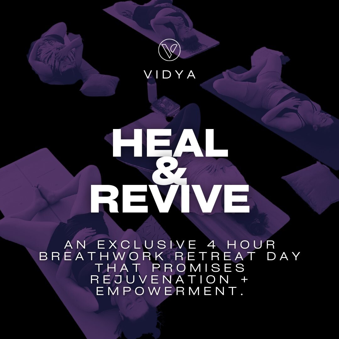Join us on 17th March from 10am to 2pm for an exclusive Breathwork Retreat Day that promises rejuvenation and empowerment.
🖤 Presenting Vidya Revive: Heal &amp; Revive Breathwork Retreat 🖤

Experience a full day of immersive Breathwork, led by the 