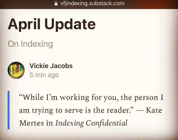 New substack is up! 📚✨

#substack #indexersofinstagram #annualconferences #indexingbooks #bookindexing