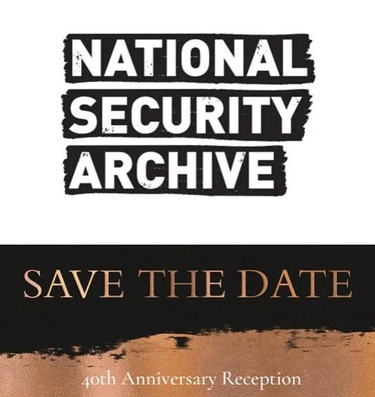 I&rsquo;m excited to be headed back this December for the National Security Archive&rsquo;s 40th anniversary celebration!
This was perfect timing in a way, since I took the Archive on as a client for database indexing earlier this year! 💾

I&rsquo;m