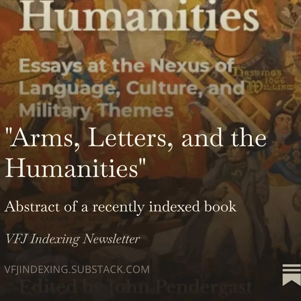 I have another book indexing project to report &mdash; the last one from 2025! ✨
The book is scheduled to be published by West Point Press in 2026. 📚✨

See the link in my bio for #substack or follow the link below:
🔗 vfjindexing.substack.com/p/arms