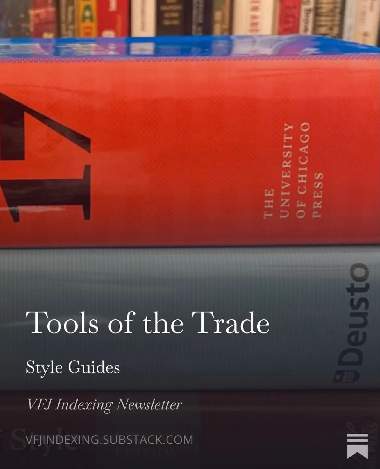 My most recent #substack post is on another tool, or resource, that is useful to book indexers: the style guide!

🔗 https://vfjindexing.substack.com/p/tools-of-the-trade-977

#indexersofinstagram #indexingbooks #bookpublishing #toolsofthetrade
