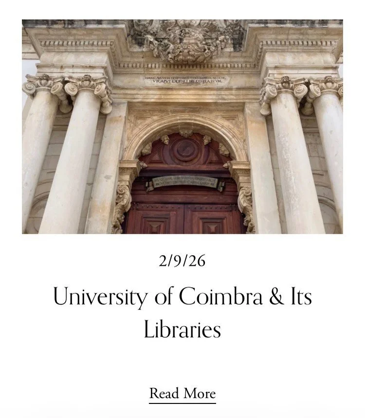 I&rsquo;ve just published a blog &amp; Substack post about my visit to the University of Coimbra, Portugal, focusing on the university library and its collections. 📚✨

🔗 https://vfjindexing.substack.com/p/university-of-coimbra-and-its-libraries
🔗 