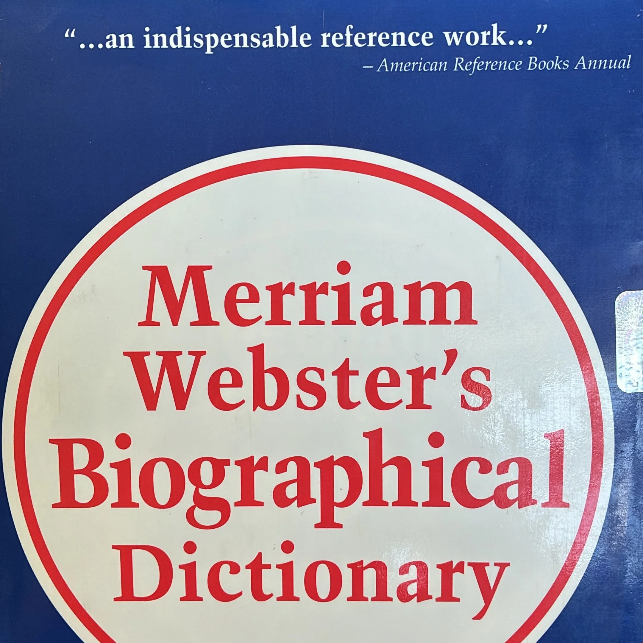 Here&rsquo;s a quick post featuring an important #bookindexing #toolsofthetrade for an indexer&rsquo;s reference shelf &mdash; the Merriam Webster biographical dictionary includes over 30,000 short biographies of key historical figures. 📚✨

#history