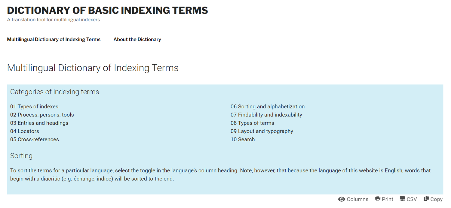 Tools of the Trade, pt.7: Single-Field Dictionaries & Glossaries — VFJ ...