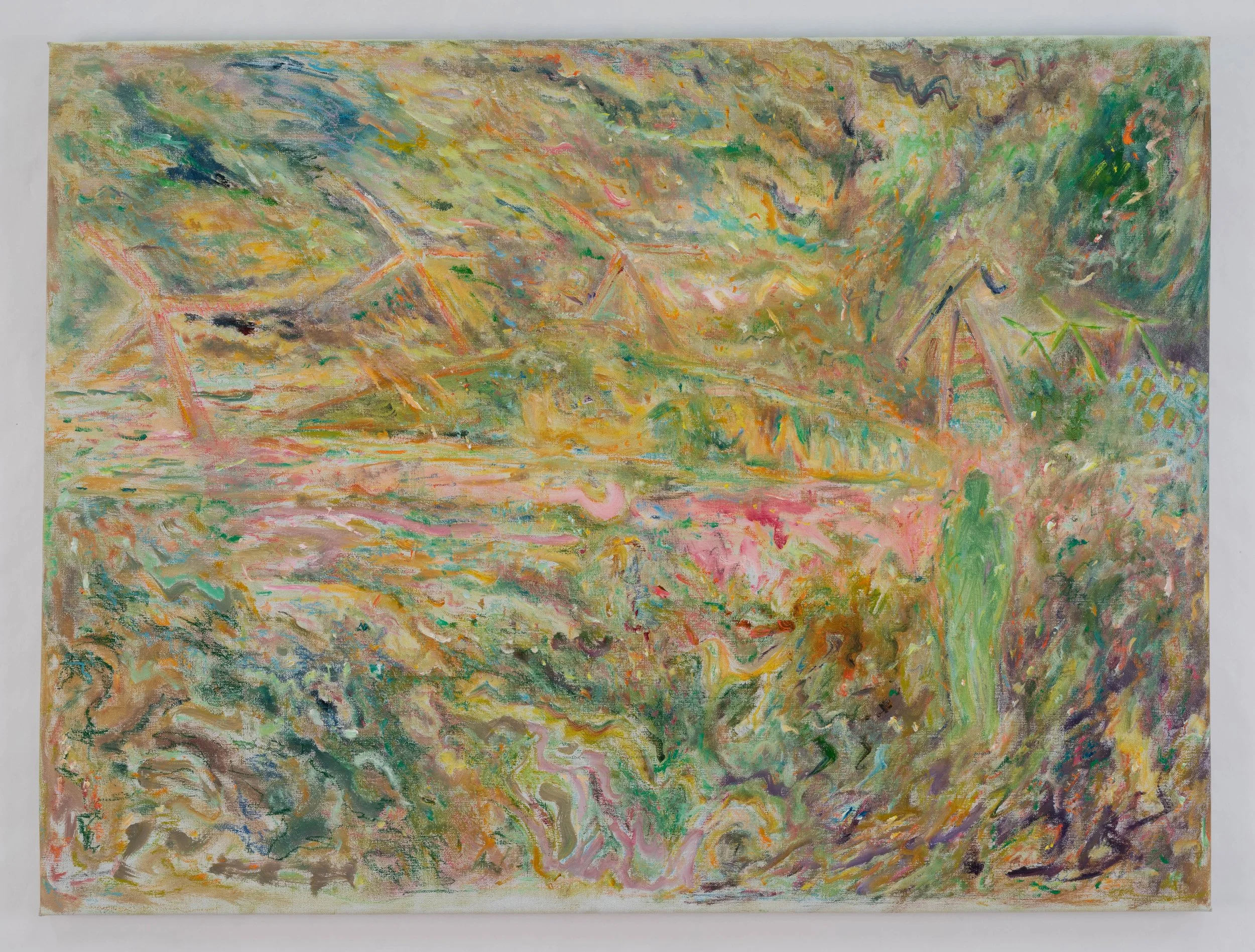 Energy - oil and oil pastel on linen, 40 x 30"