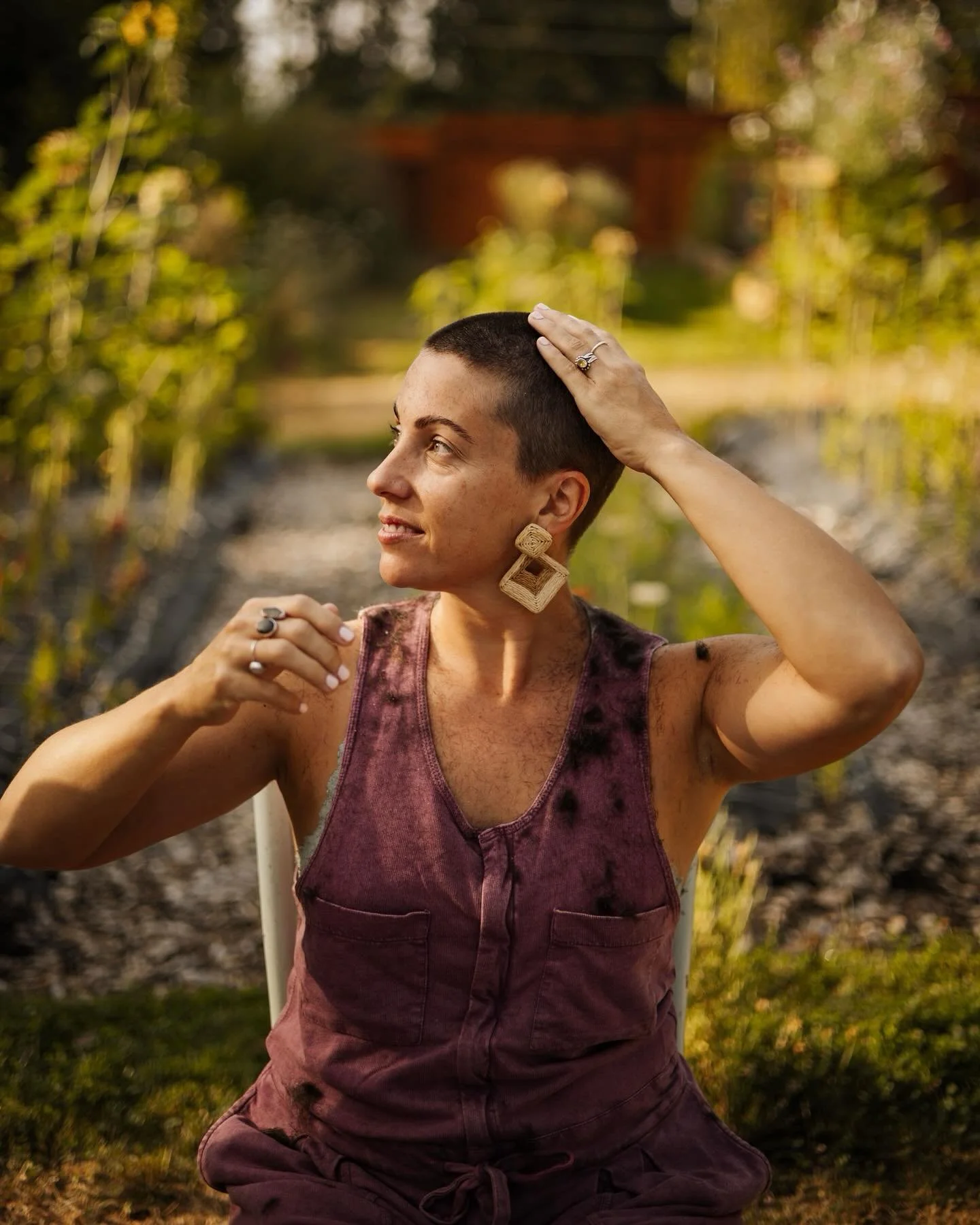In this garden, under the warm light of the morning sun, she let go.
Not just of her hair &mdash; but of something far bigger.

She gave away her locks and raised money so that a local stranger could feel whole again.

Every braid cut was a gift. Eve