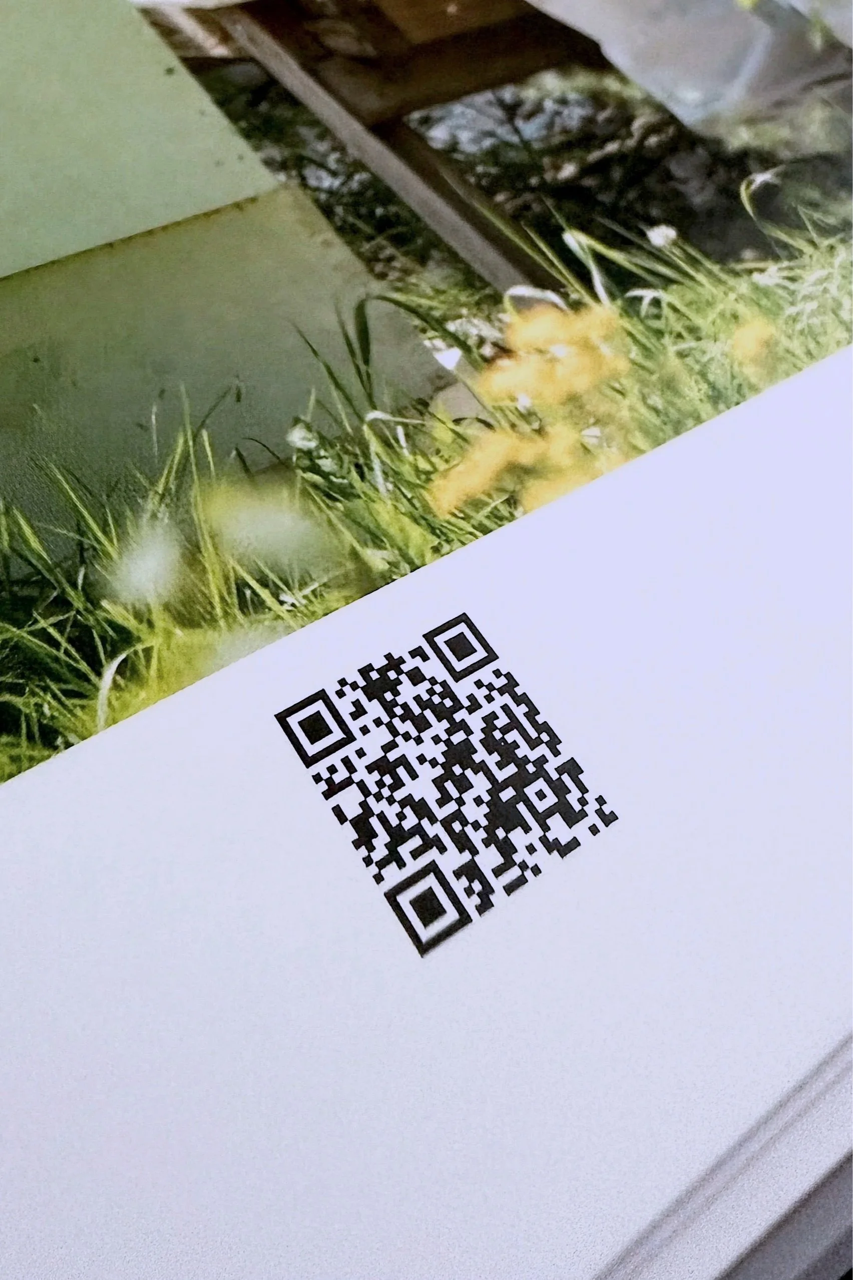 QR code inside Behind the Door linking to a companion story video