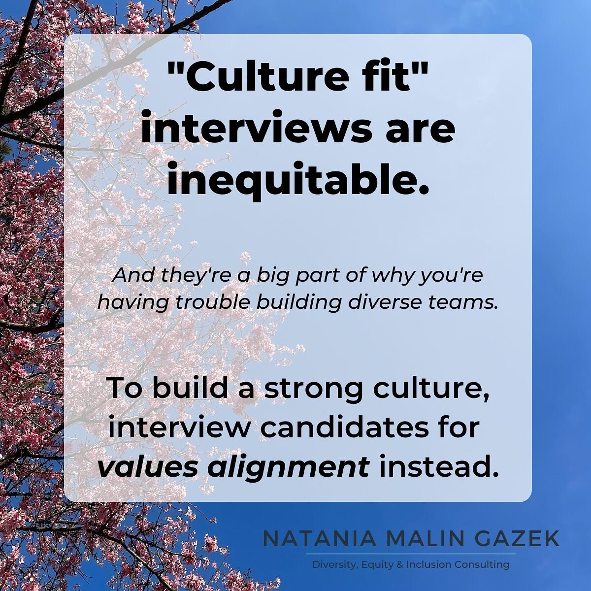Hiring people we&rsquo;ll actually enjoy working with us so important&mdash;but screening for &ldquo;culture fit&rdquo; is a terrible way to do it. Read through to find out why we teach our clients to screen for values alignment instead. And join us 