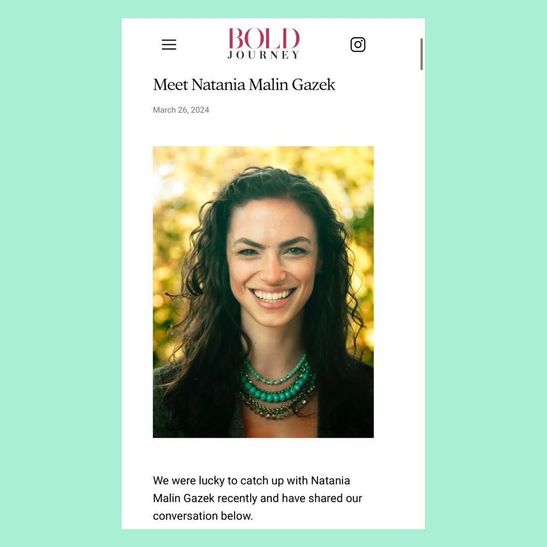 I was honored to be featured in @boldjourneymag in March! I&rsquo;ve snipped some excerpts here, and you can check out the link in my bio to read the full interview: we talked about my ongoing journey of relating to my whiteness, how I avoid burnout 