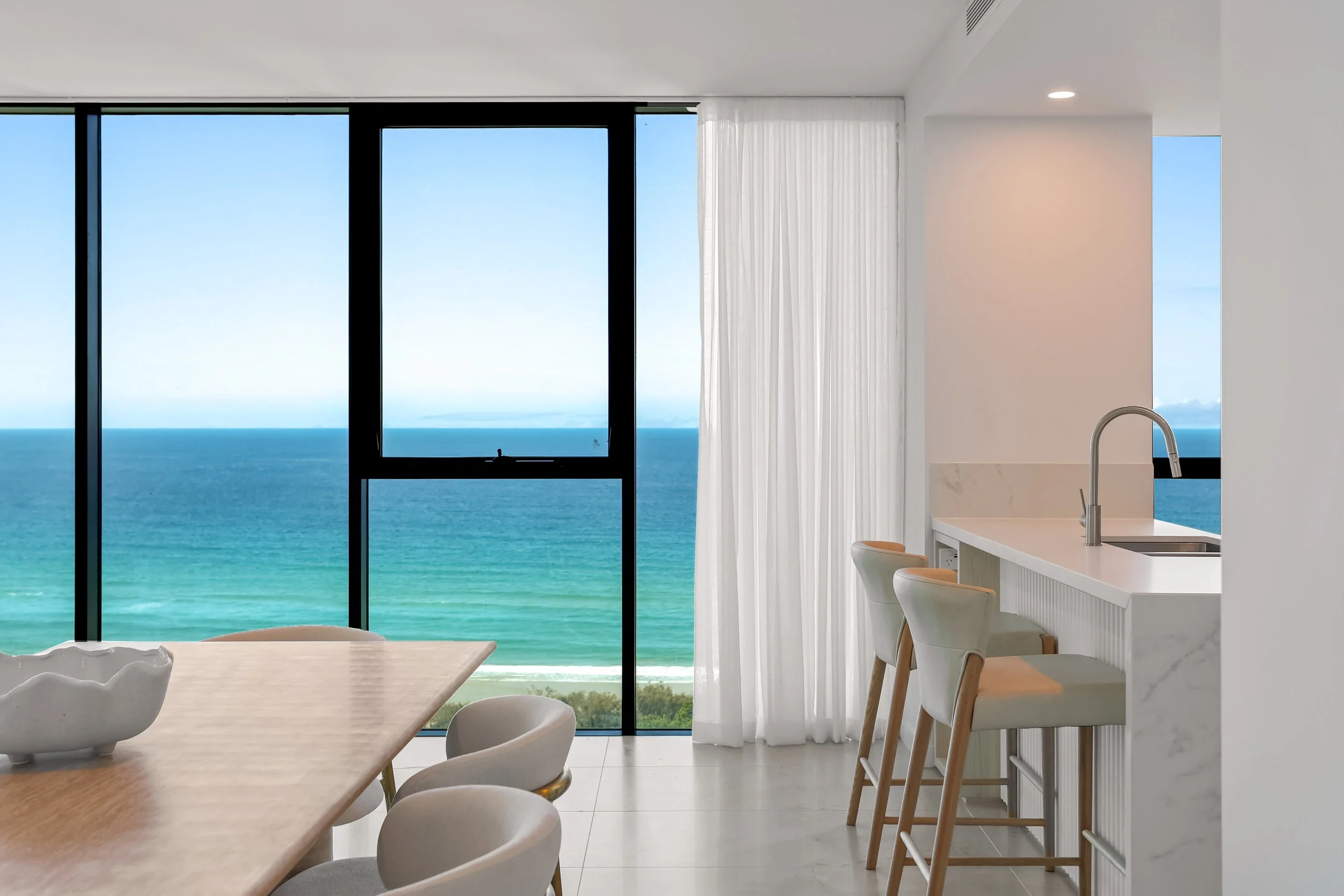 Ocean view from kitchen