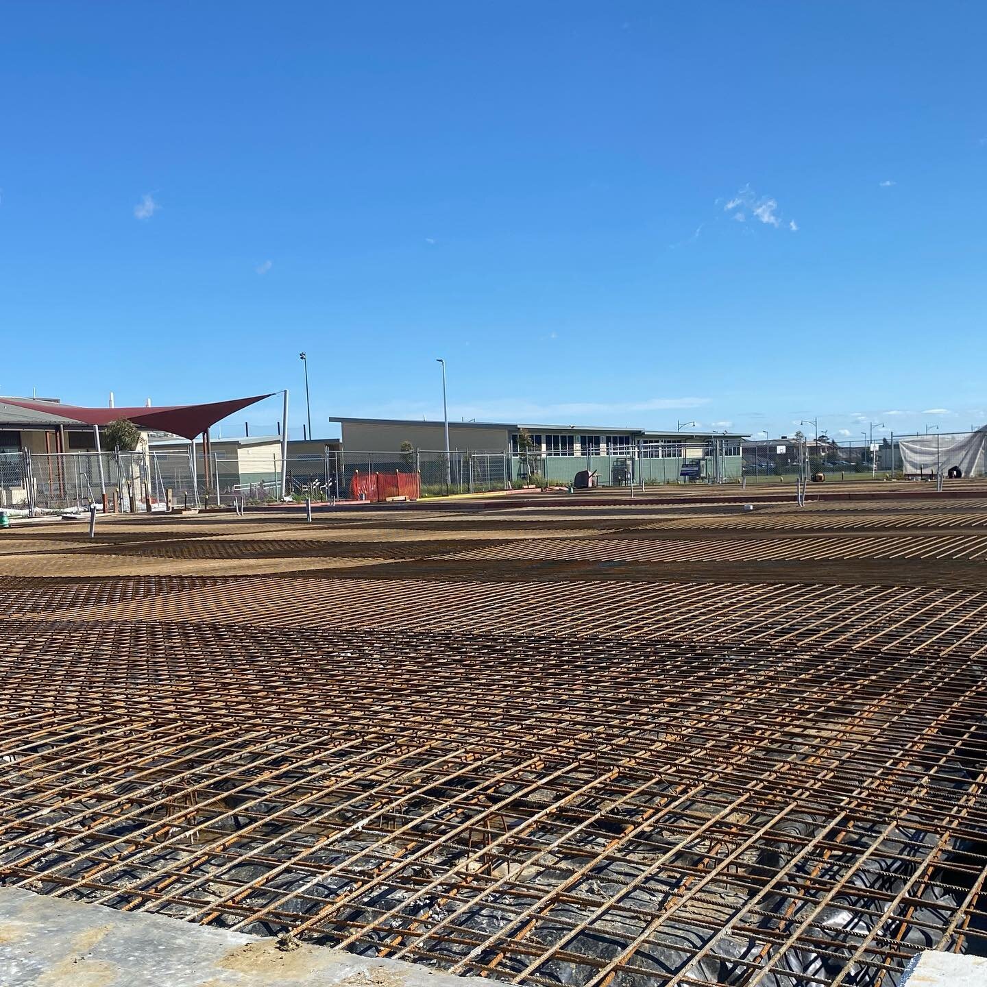 Another 1000 boxed, steeled and ready to roll in the AM. #solidcrew #commercialconcreters #concrete #formwork #engineering #construction #earthmoving #screwpiles #conventionalslab #steel #architecture #buildingschools