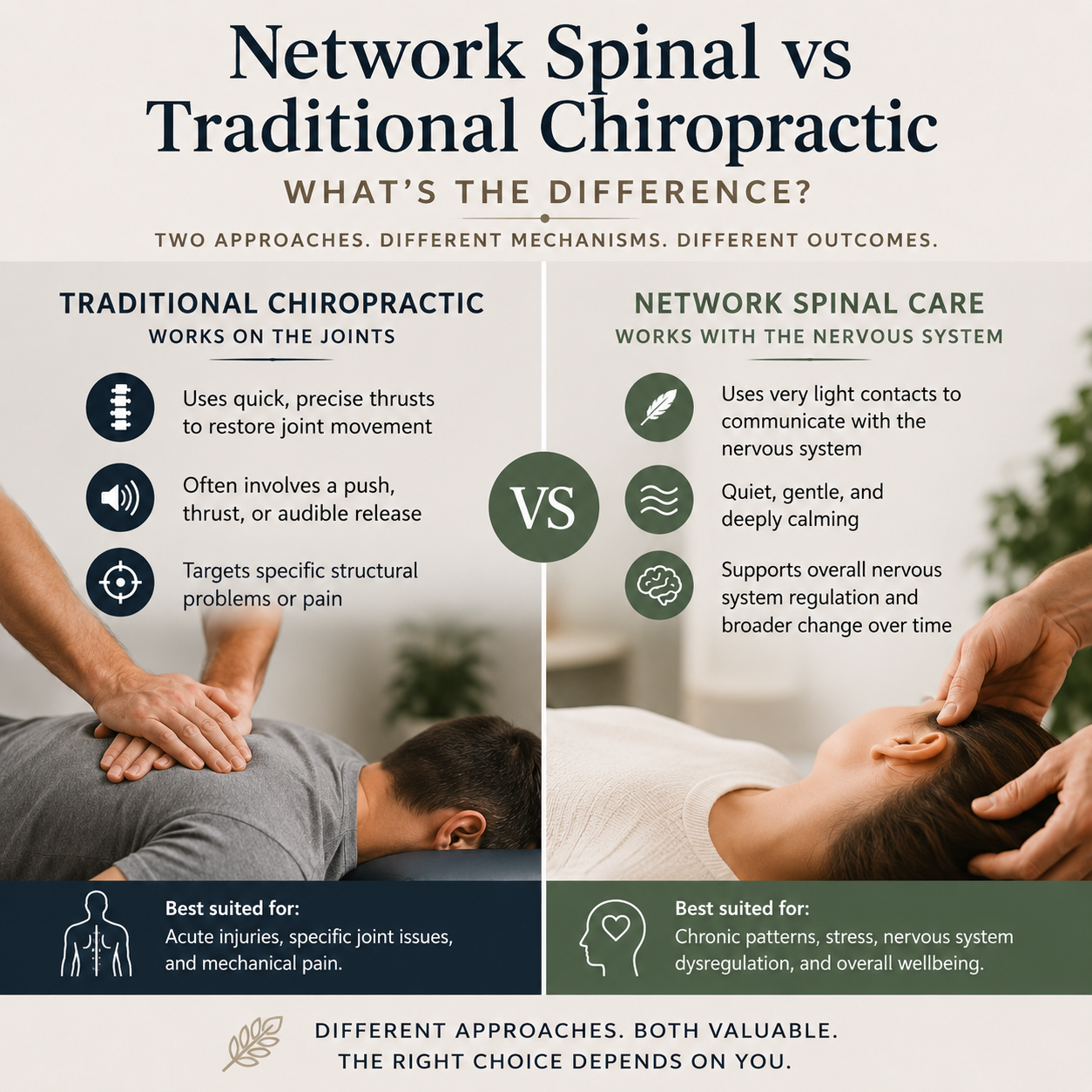 Network Spinal vs Traditional Chiropractic What's the Difference?