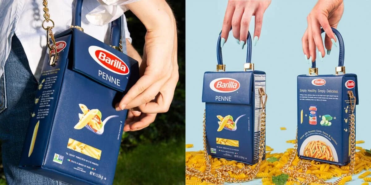 A Barilla Pasta Box Purse Exists and I Know Fashun When I See It