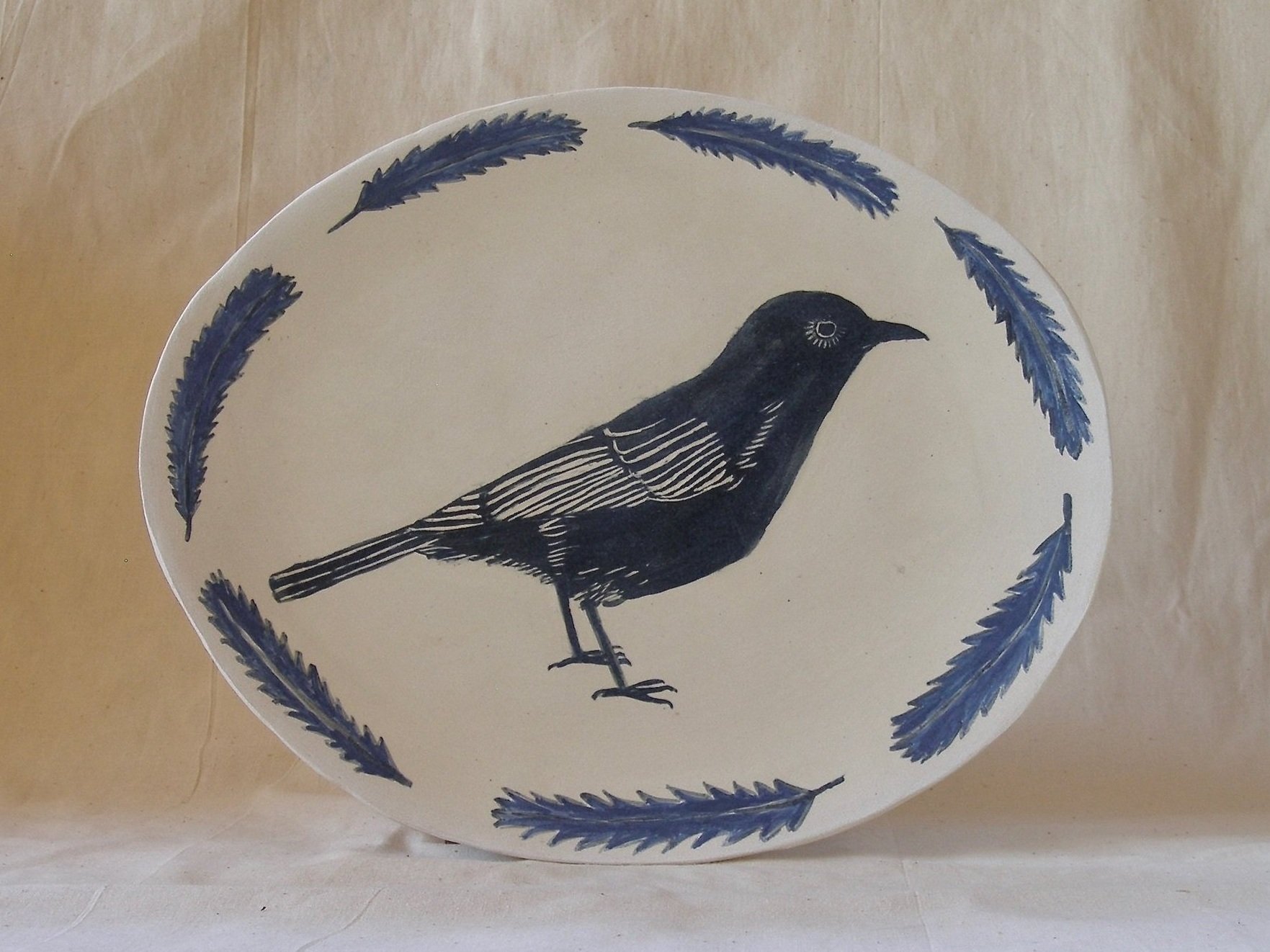 Shrike-Thrush & Clay Wattle Platter