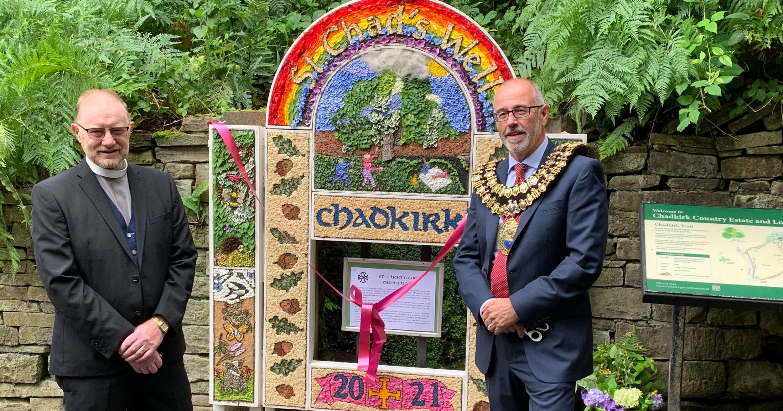 Chadkirk well dressing 2026 — Chadkirk Chapel