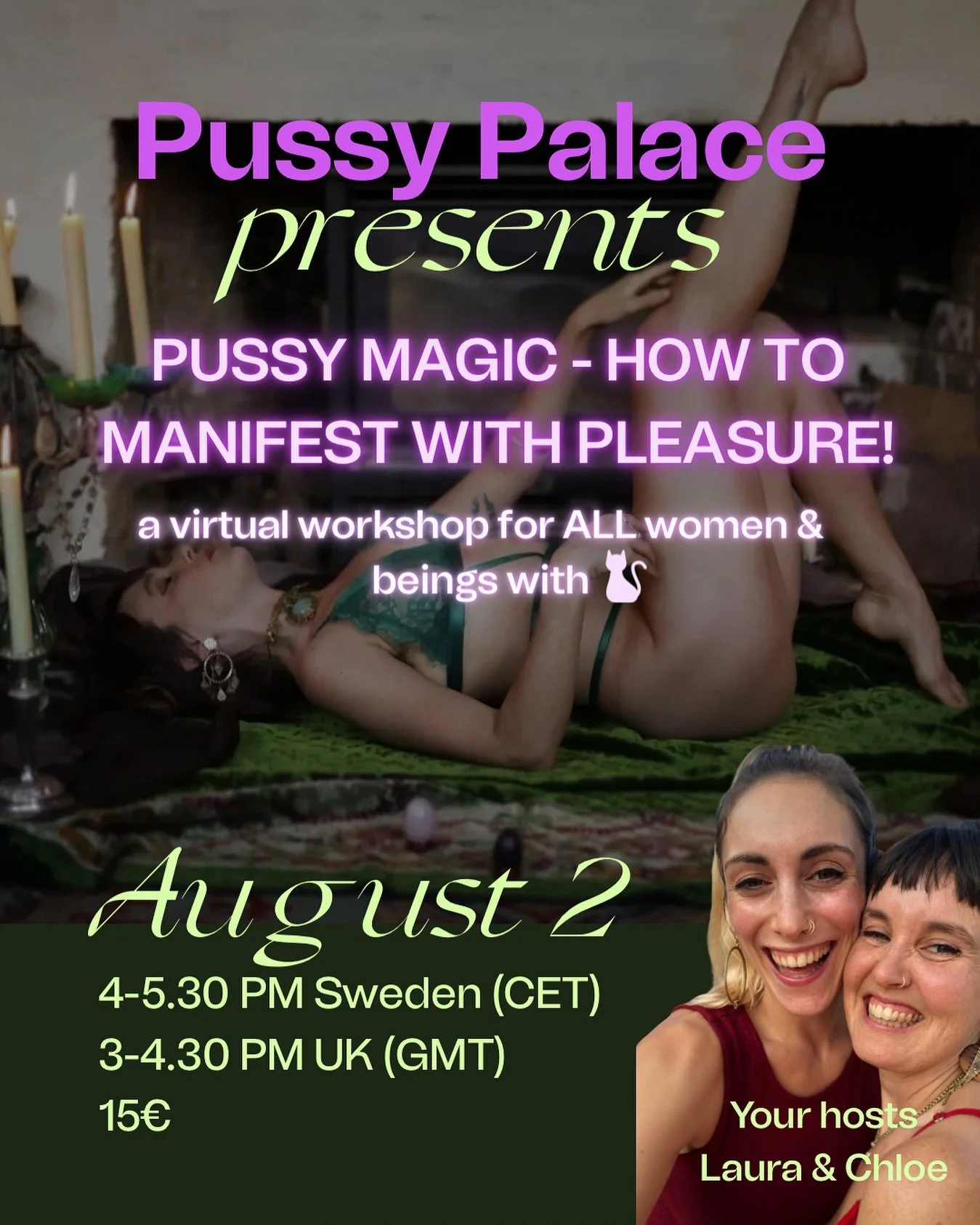 You might think we are being a little coocoo but we wouldn&rsquo;t share anything with you that we haven&rsquo;t found to be absolutely freaking live changing ourselves. This workshop will dare you to connect to your deepest desires and to have the c