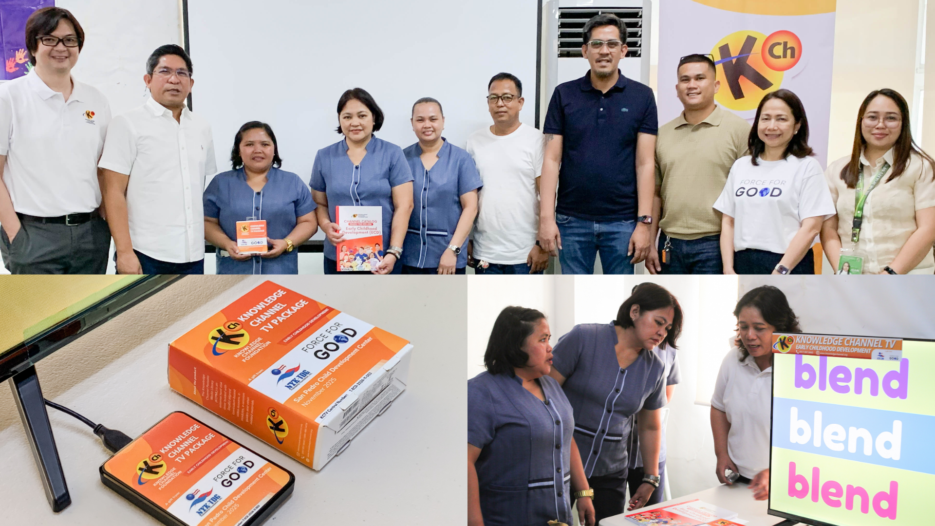 KCFI and NTFF Strengthen Early Childhood Education in Morong with Knowledge Channel TV Packages for ECD