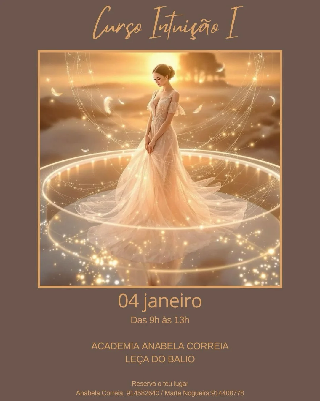 ✨ Curso de Intui&ccedil;&atilde;o ✨

Este &eacute; um curso circular aberto que facilita os primeiros passos no despertar da intui&ccedil;&atilde;o e a sua aplica&ccedil;&atilde;o na pr&aacute;tica. 

Cada aula oferece exerc&iacute;cios din&acirc;mic